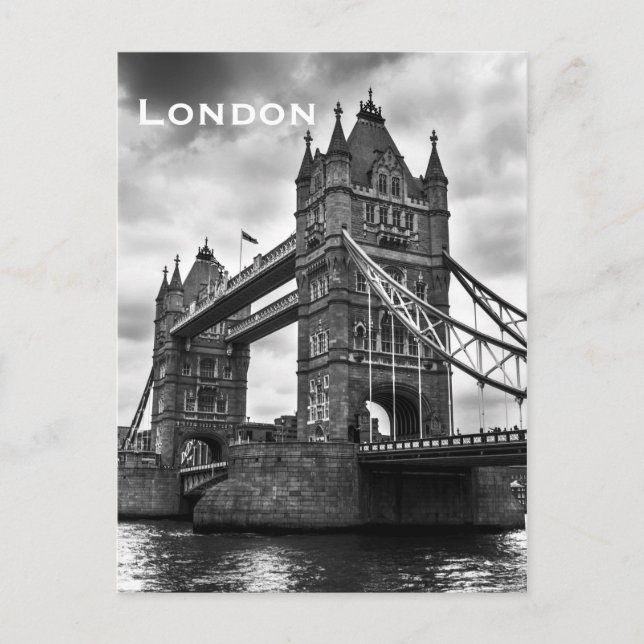 Vintager Londoner Tourismus Postkarte (Vorderseite)