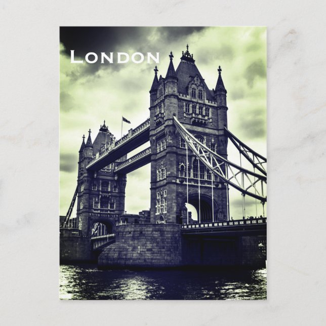 Vintager Londoner Tourismus Postkarte (Vorderseite)