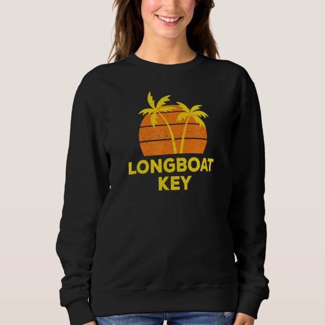 Vintager Longboat Key Florida Retro Sweatshirt (Vorderseite)