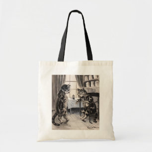 Vintager Louis Wain erhalten wohle Tragetasche