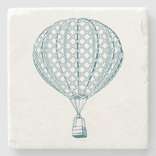 Vintager Luft-Ballon Steinuntersetzer
