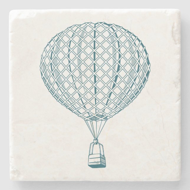 Vintager Luft-Ballon Steinuntersetzer (Vorderseite)