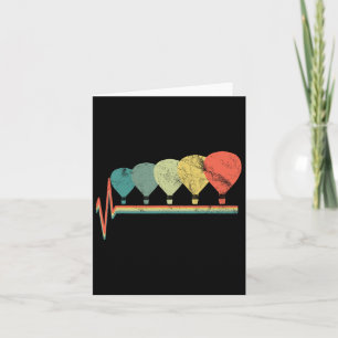 Vintager Luftballon-Pilot-Aviator Karte