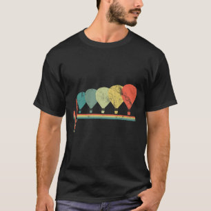 Vintager Luftballon-Pilot-Aviator T-Shirt