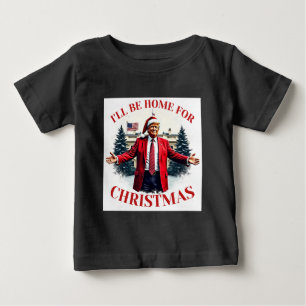 Vintager lustiger Humor Trump, für Weihnachten wer Baby T-shirt