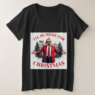 Vintager lustiger Humor Trump, für Weihnachten wer Große Größe T-Shirt