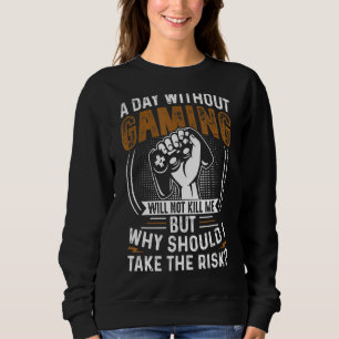 Vintager, lustiger Online-Video-Gaming-Gamer Sweatshirt