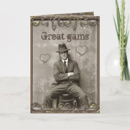 Vintager Mafia-Mann Liebe lustig romantisch Karte