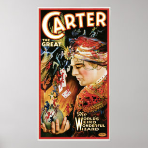 Vintager Magier Carter das große Poster