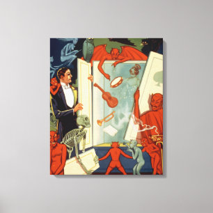 Vintager Magier Carter the Great Magic Act Leinwanddruck