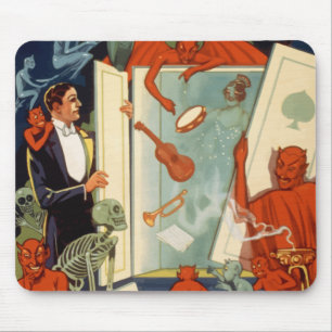 Vintager Magier Carter the Great Magic Act Mousepad
