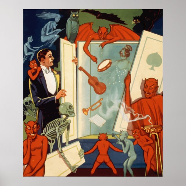 Vintager Magier Carter the Great Magic Act Poster (Vorne)