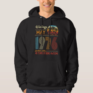 Vintager Mai 1976 Geburtstag Hoodie
