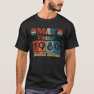 Vintager Mai 1989 33. Geburtstagsgeschenke 33 Jahr T-Shirt