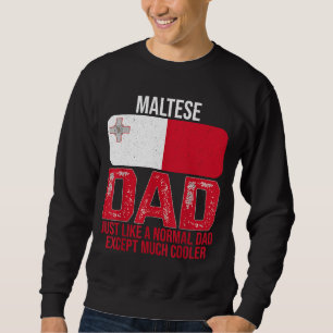 Vintager maltesischer Vater - Malta-Flaggenentwurf Sweatshirt