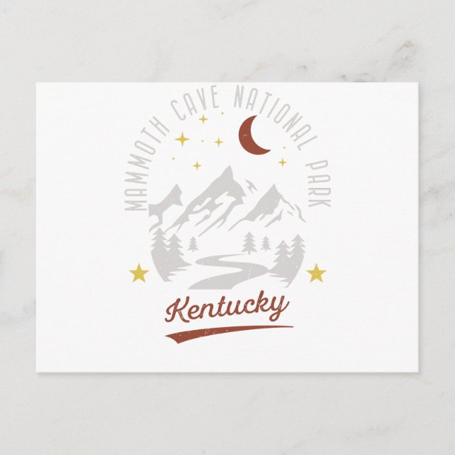 Vintager Mammoth Höhle Nationalpark Kentucky Postkarte (Vorderseite)