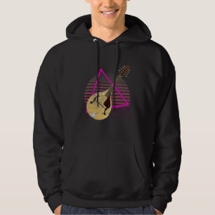 Vintager Mandolin Vaporwave 80er ästhetischer Musi Hoodie