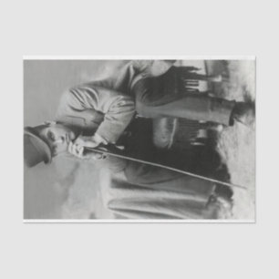 Vintager Mann in Top-Hat-Tissue-Papier Seidenpapier