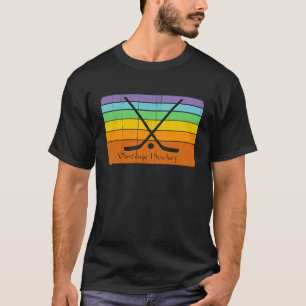 Vintager Männerhockey T-Shirt