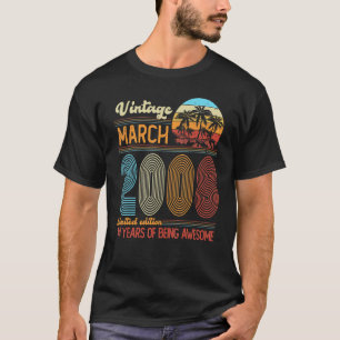 Vintager März 2008 14 Jahre alter 14. T-Shirt