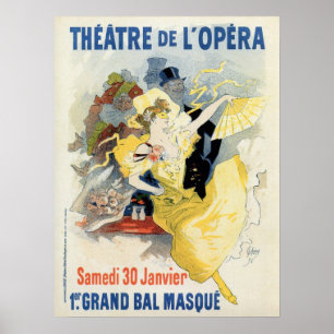 Vintager Maskenball im Operntheater Poster