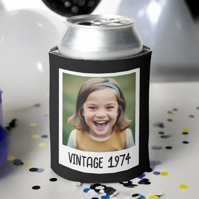 Vintager Meilenstein Geburtstag Foto Keepake Dosenkühler (Von Creator hochgeladen)