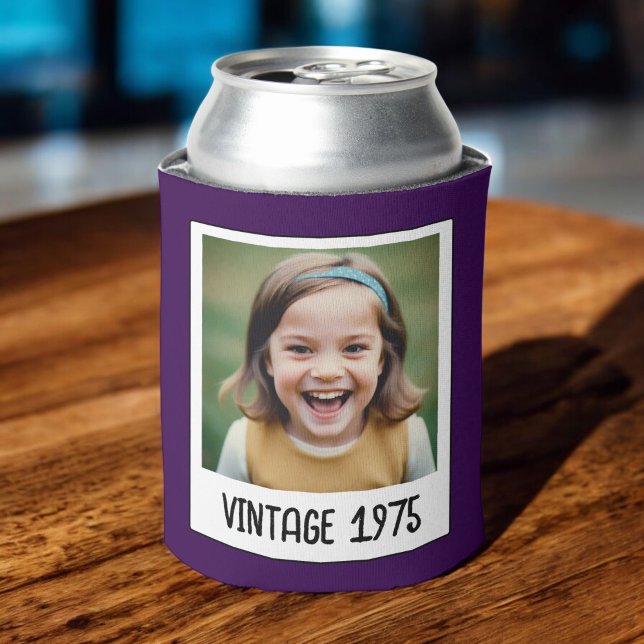 Vintager Meilenstein Geburtstag Foto Keepake Dosenkühler (Von Creator hochgeladen)