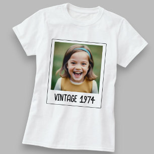 Vintager Meilenstein Geburtstag Foto Keepake T-Shirt