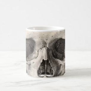 Vintager menschlicher Anatomie Schädel, Halloween- Kaffeetasse