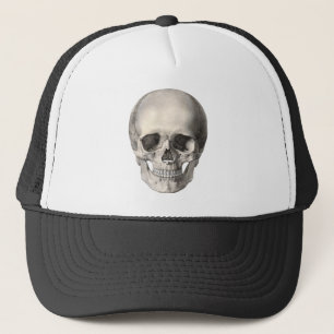 Vintager menschlicher Anatomie Schädel, Halloween- Truckerkappe