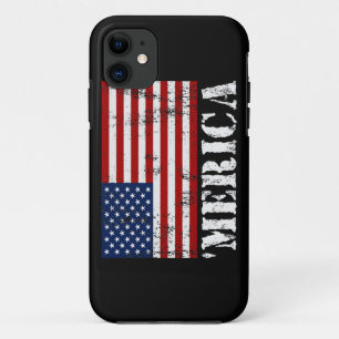 Vintager 'MERICA US Flagge iPhone 5 Fall Case-Mate iPhone Hülle