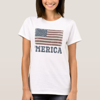Vintager "Merican Flag T - Shirt