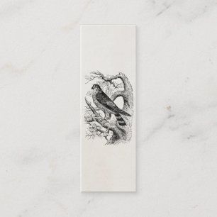 Vintager MERLIN-Falke-Vogel - Mini Visitenkarte