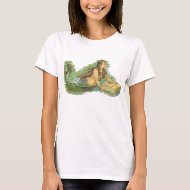 VINTAGER MERMAID LADIES' BUROUT T - SHIRT (Vorderseite)