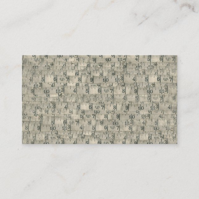 Vintager messender Band-Schneider Visitenkarte (Vorderseite)