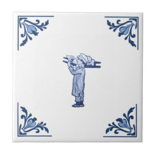 Vintager Metzger liefert Boy Delft Blue & White Fliese