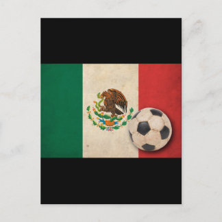 Vintager Mexiko-Fußball Postkarte