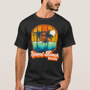 Vintager Miami Beach Florida Sommerferienstrand T-Shirt