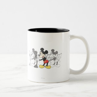Vintager Mickey Zweifarbige Tasse