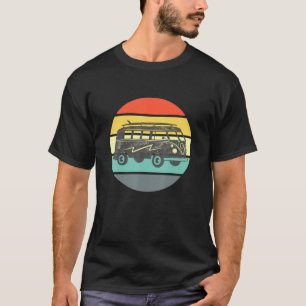 Vintager Mikrobus Surf Hippie Vee Dub Van T-Shirt