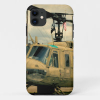 Vintager Militär-Hubschrauber Vietnam-Ära-Uh-1