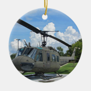 Vintager Militär-Hubschrauber Vietnams Uh-1 Huey Keramikornament