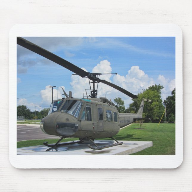 Vintager Militär-Hubschrauber Vietnams Uh-1 Huey Mousepad (Vorne)