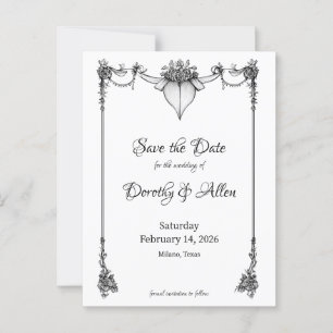 Vintager Minimalismus dünne Magnetkarte Postkarte