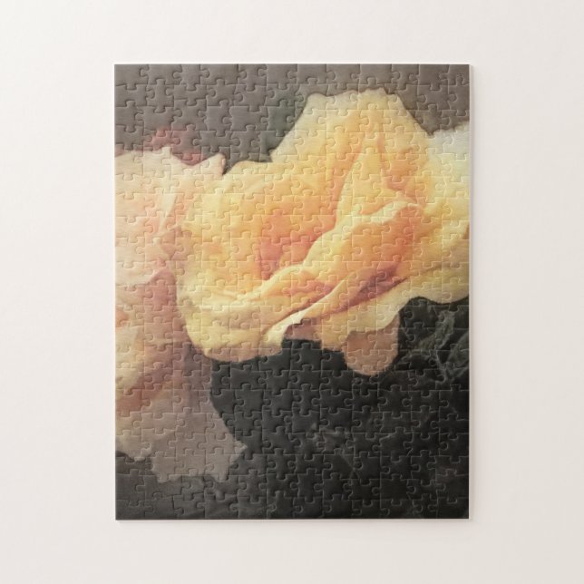 Vintager mit Blumenhintergrund der Kunst in den Puzzle (Vertikal)