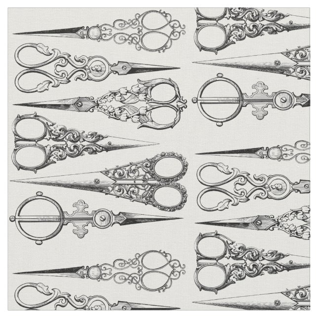 Vintager moderner Friseursalon Niedlich Stoff (Nahaufnahme)