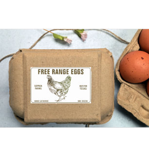 Vintager moderner Personalisierter Name des Betrie Rechteckiger Aufkleber