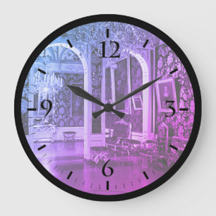 Vintager Monaco Palace Prinz Blue Room Watch Große Wanduhr