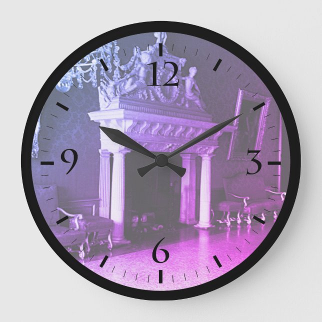 Vintager Monaco-Prinzenpalast Thron Room Watch Große Wanduhr (Vorderseite)