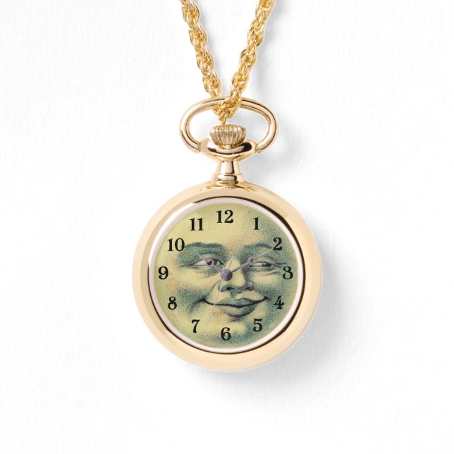 Vintager Mond Armbanduhr (Vorderseite)